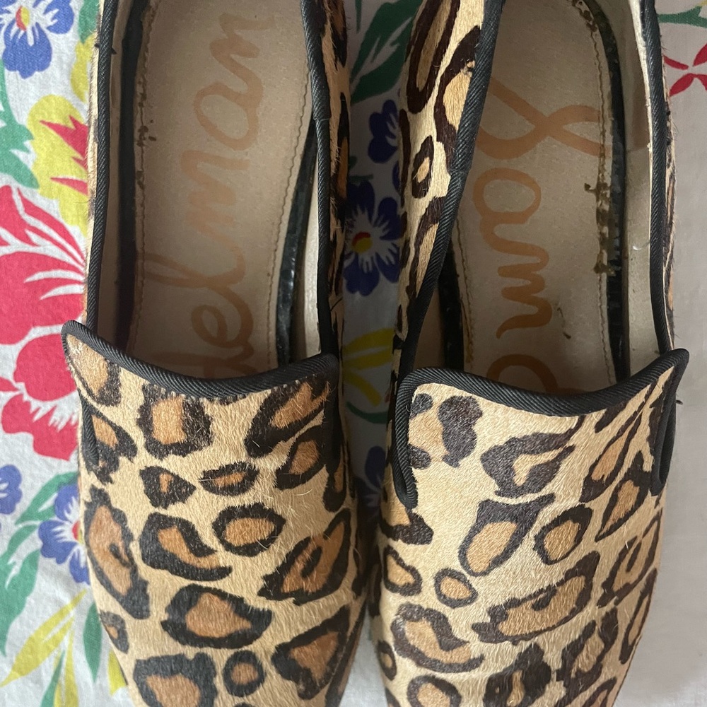 Sam Edelman leopard loafers. - Picture 2 of 4